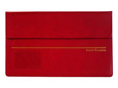 Estate Planning Legal Document Holder - Red
